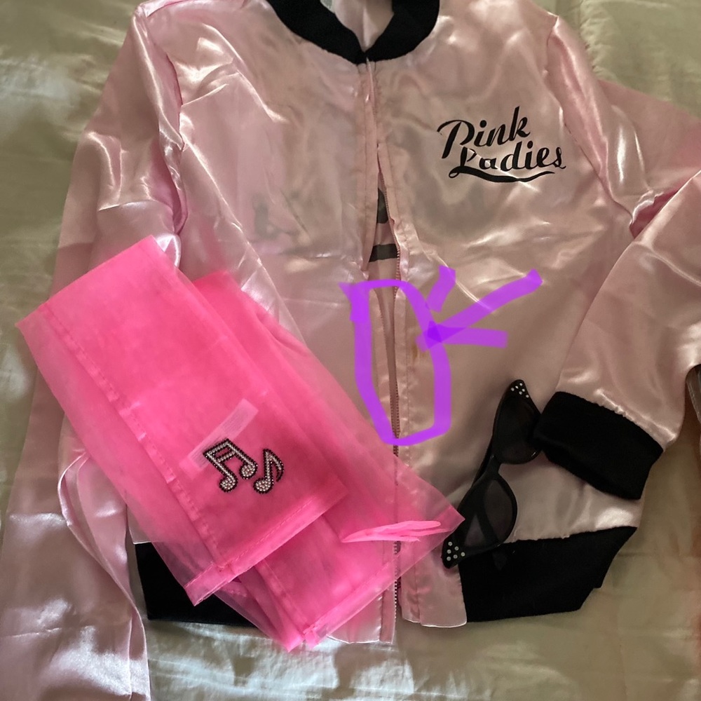 Halloween costume pink ladies Grease